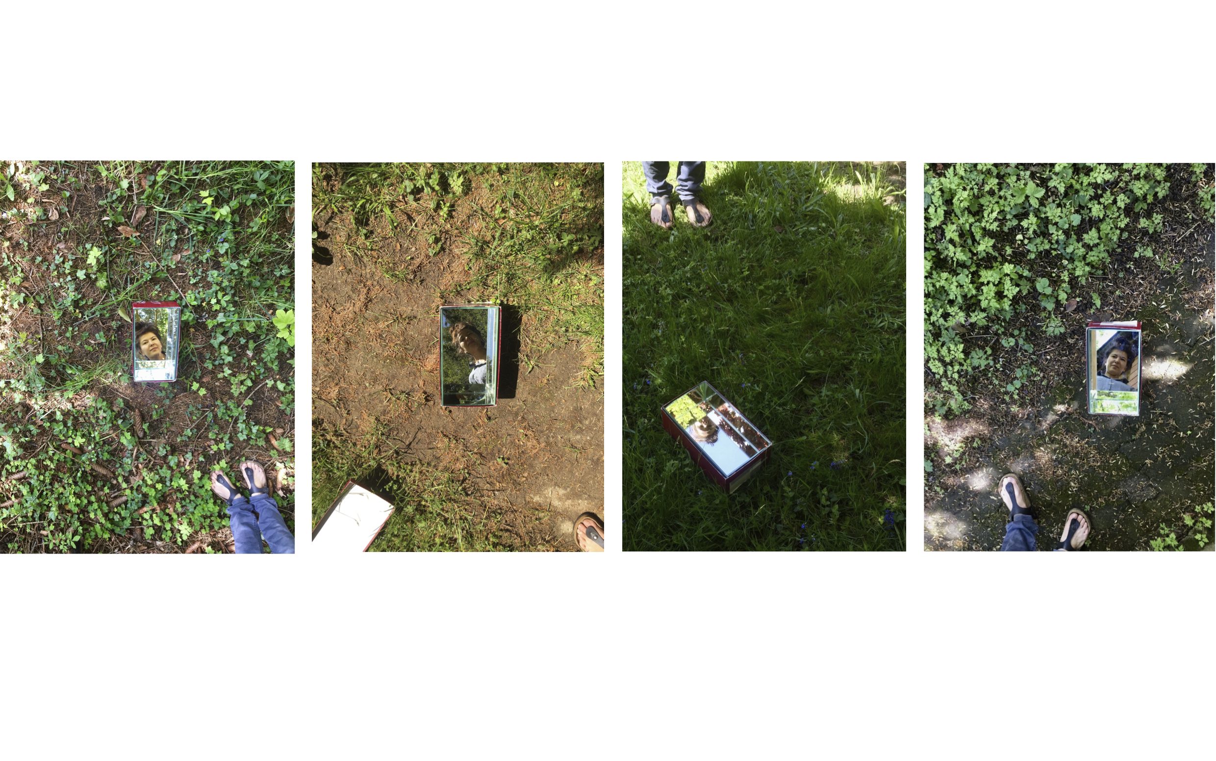 The reflective shoe box - instead of putting meaning and illusions on shoes one could reflect on the real self